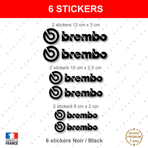 Stickers brembo noir - stickers, 6