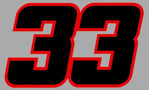 Sticker numero autocollant - 33,