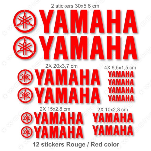 Stickers yamaha rouge - stickers,