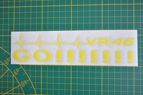 Stickers jaune fluo 46 - stickers,