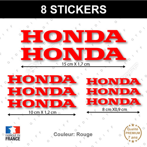 Stickers honda rouge - 8,